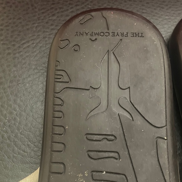 Frye Womens Tan Leather Thong Sandals Flat Flip Flops 9M - Picture 6 of 11